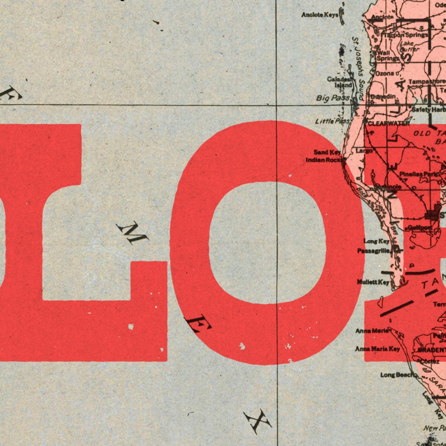 Florida State Map Print