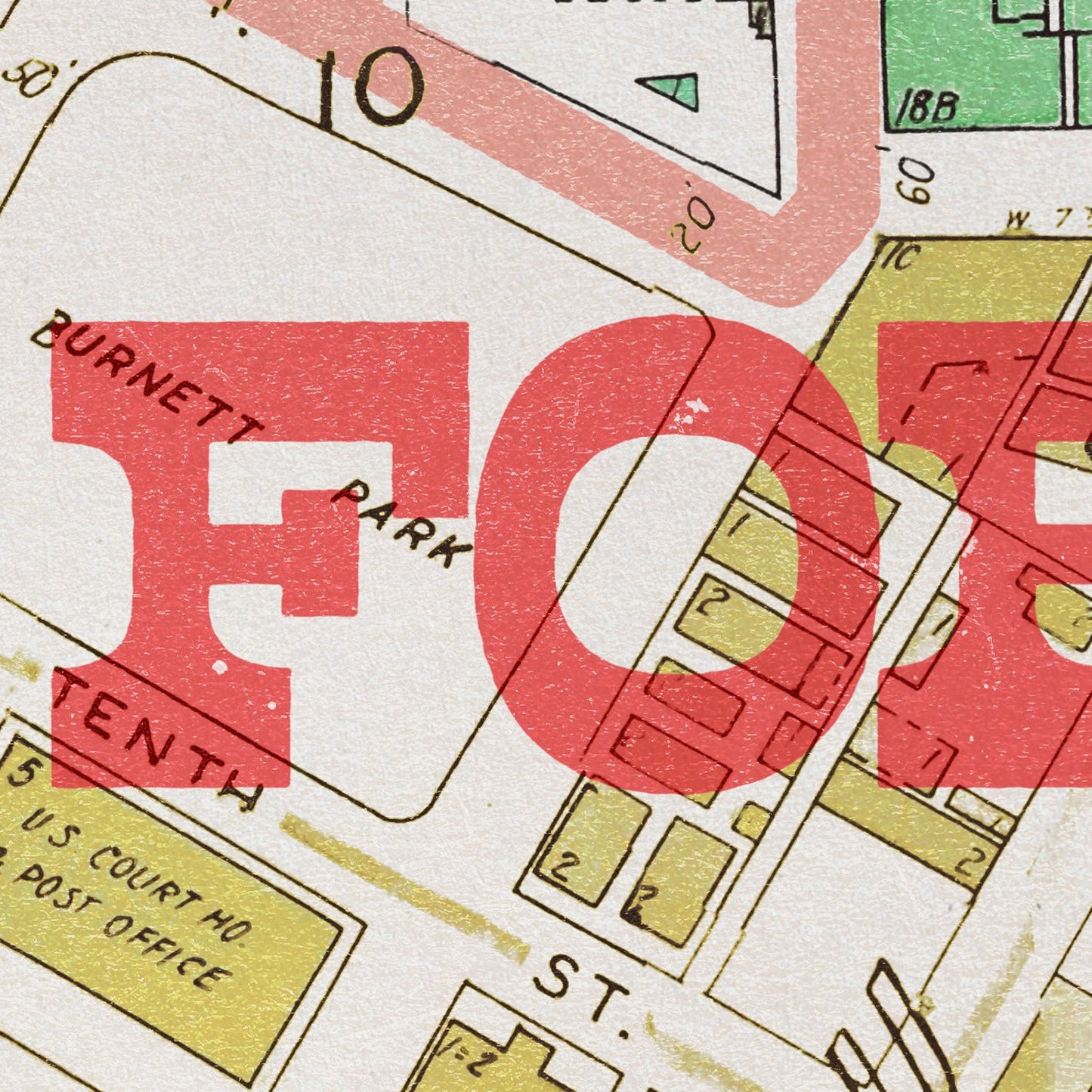 Fort Worth Map Print