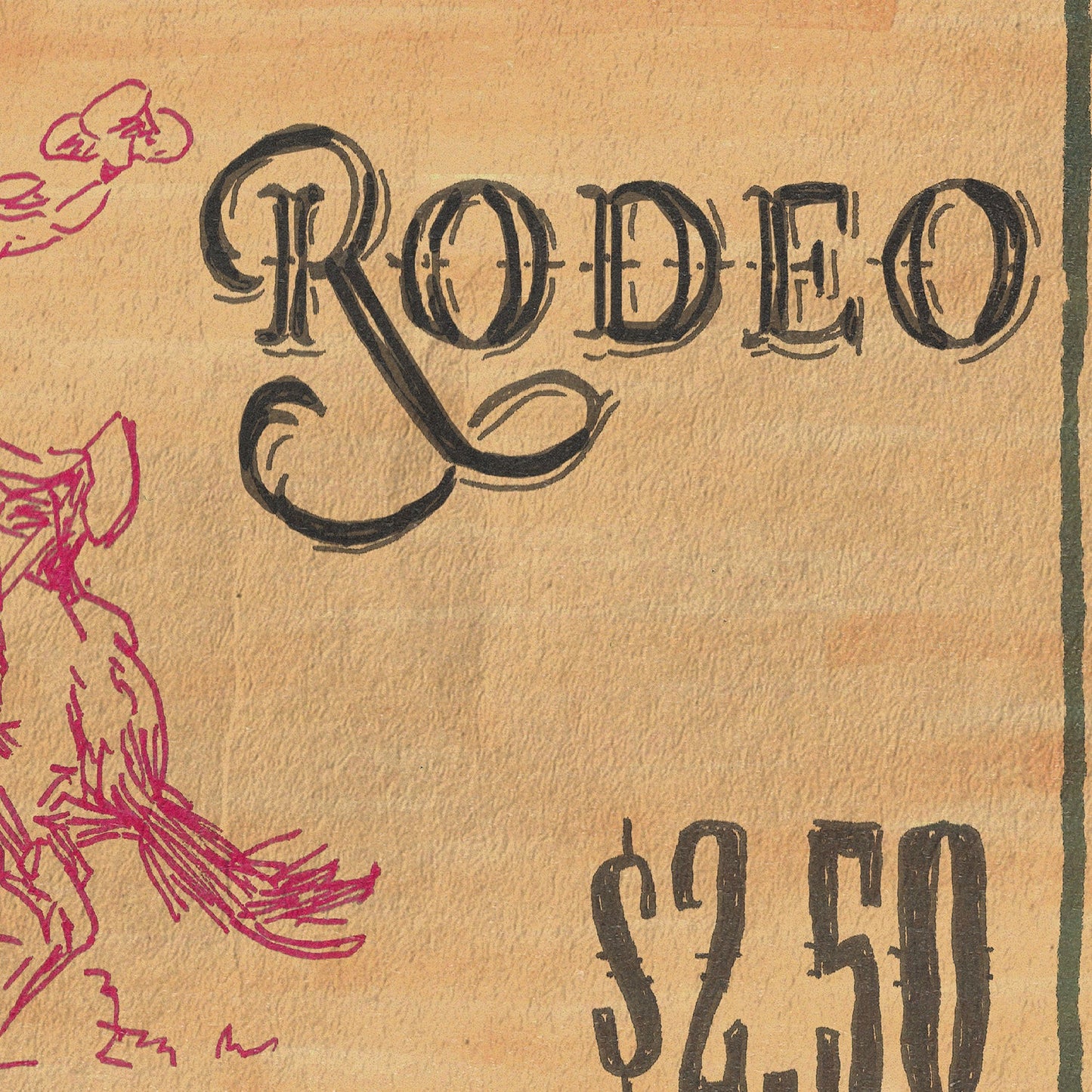 First Rodeo Ticket Print