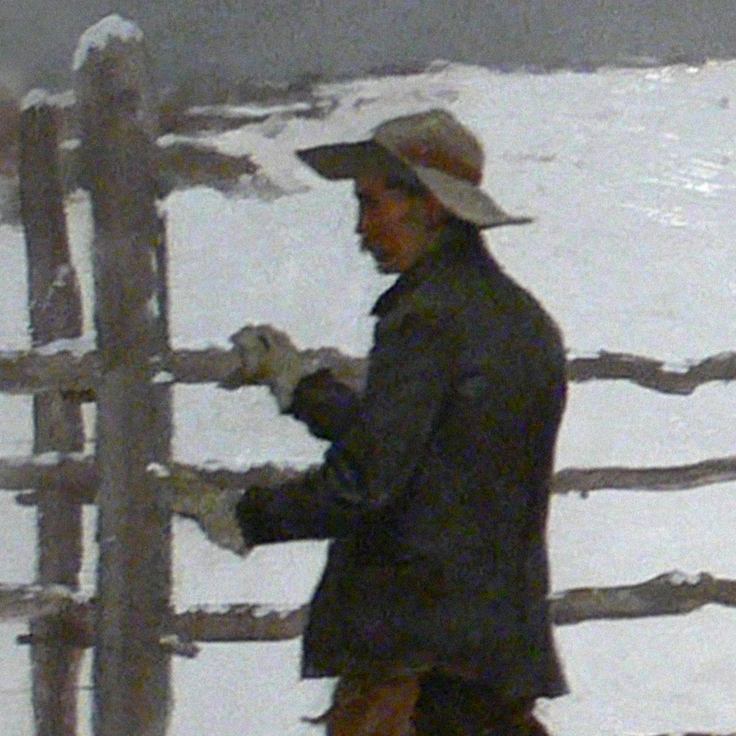 Cowboys in Snow Print