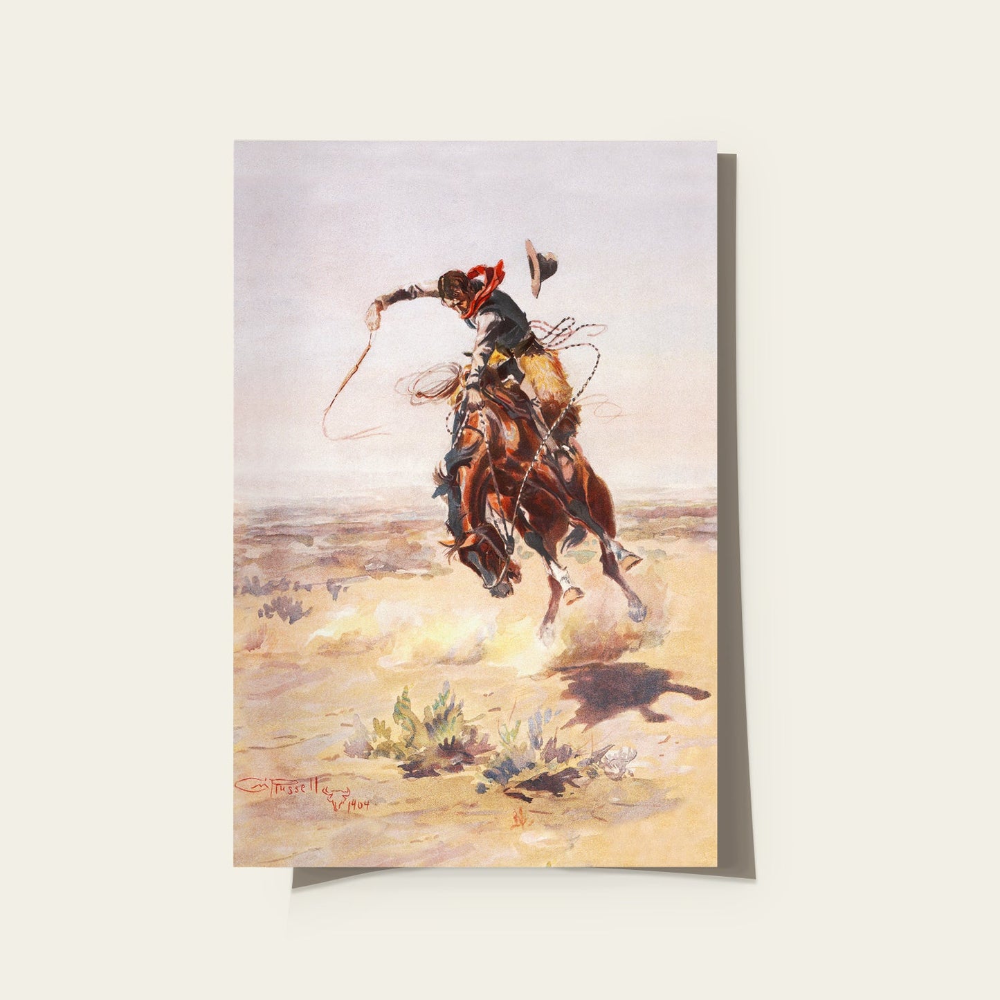 Bucking Horse Print
