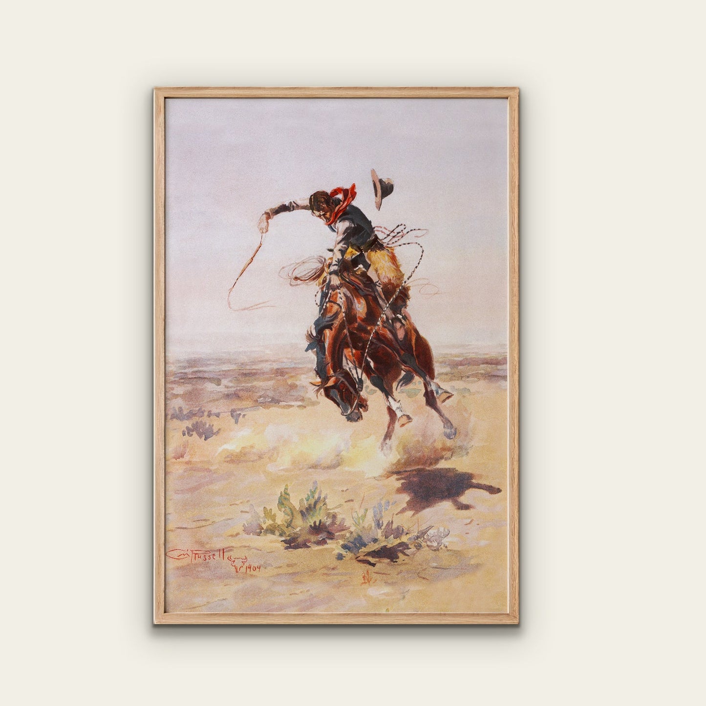Bucking Horse Print