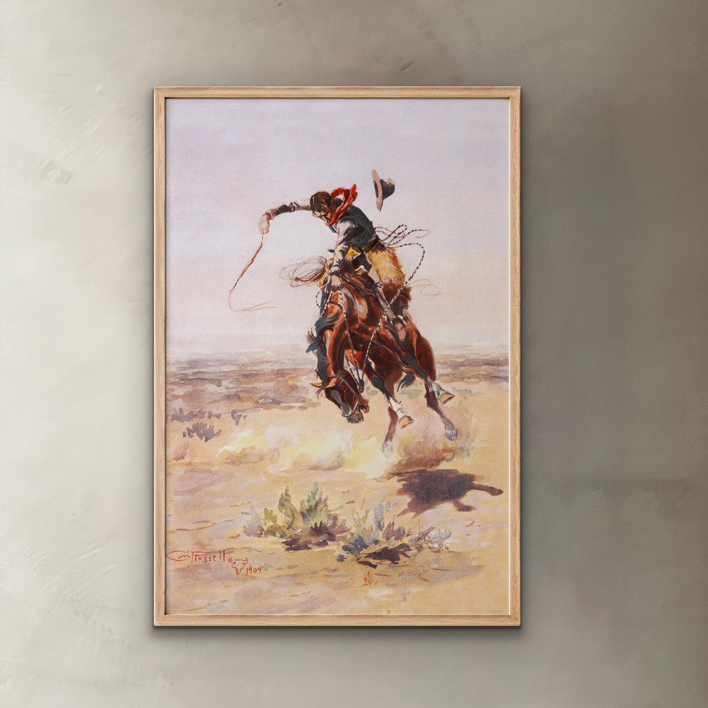 Bucking Horse Print