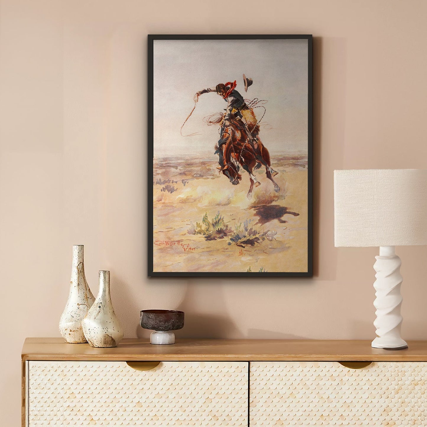 Bucking Horse Print