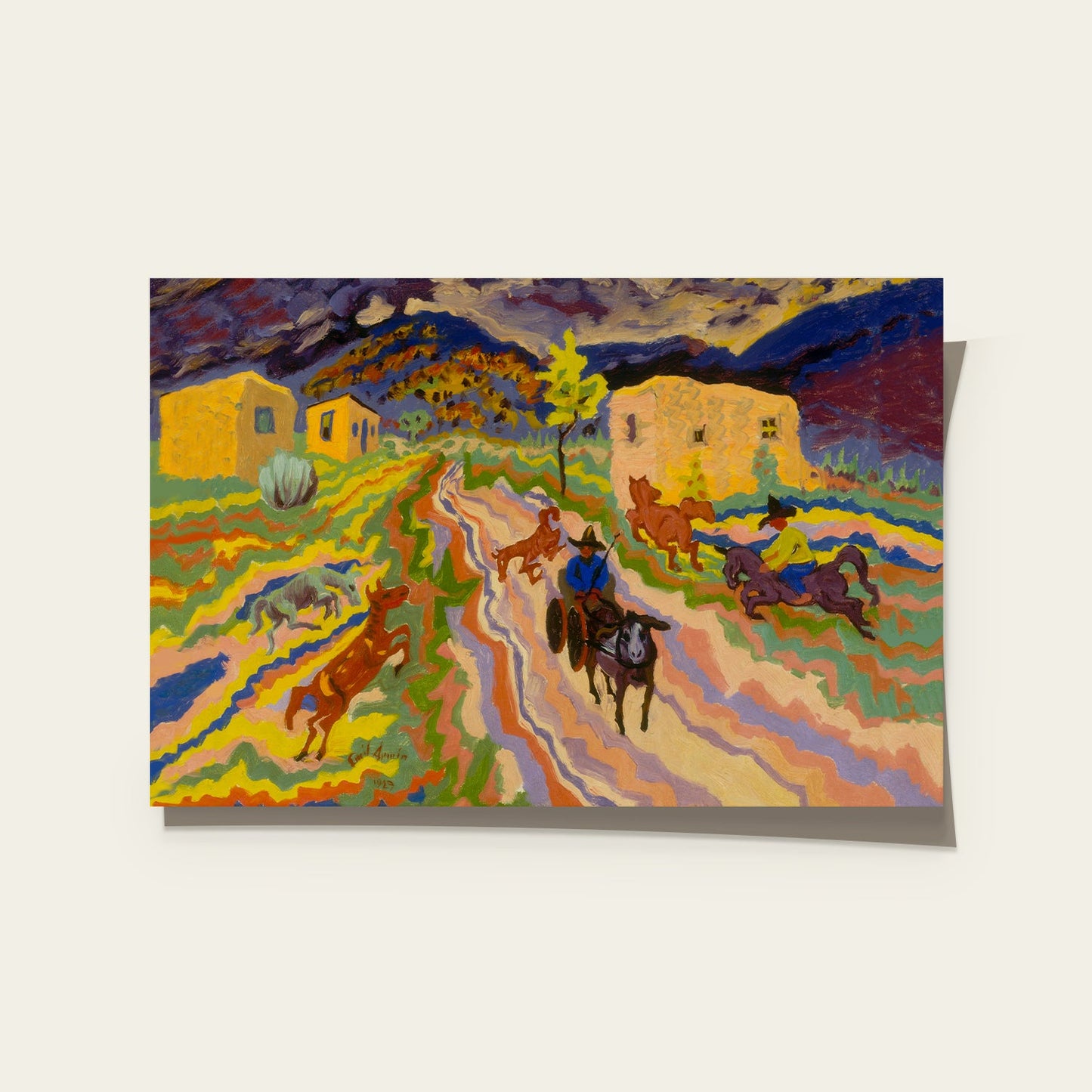 Colorful Wild West Print