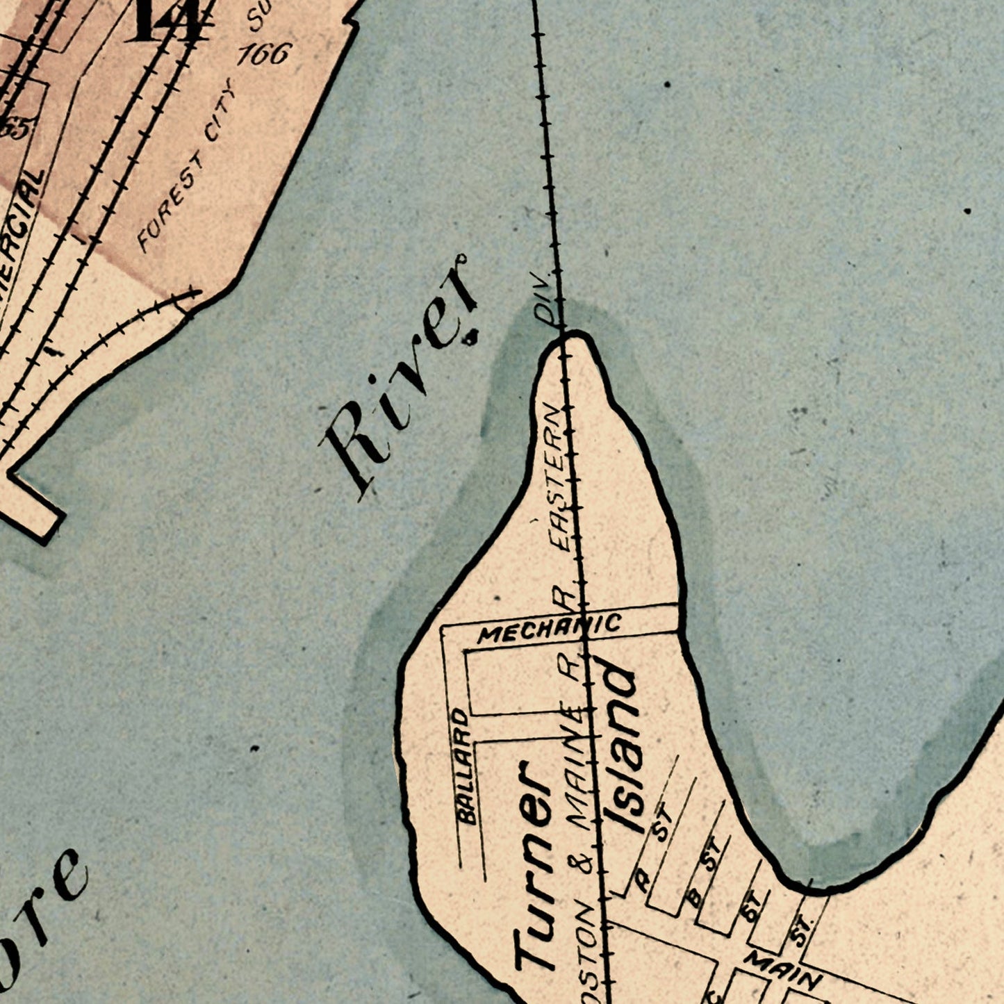 Portland Maine Map Print