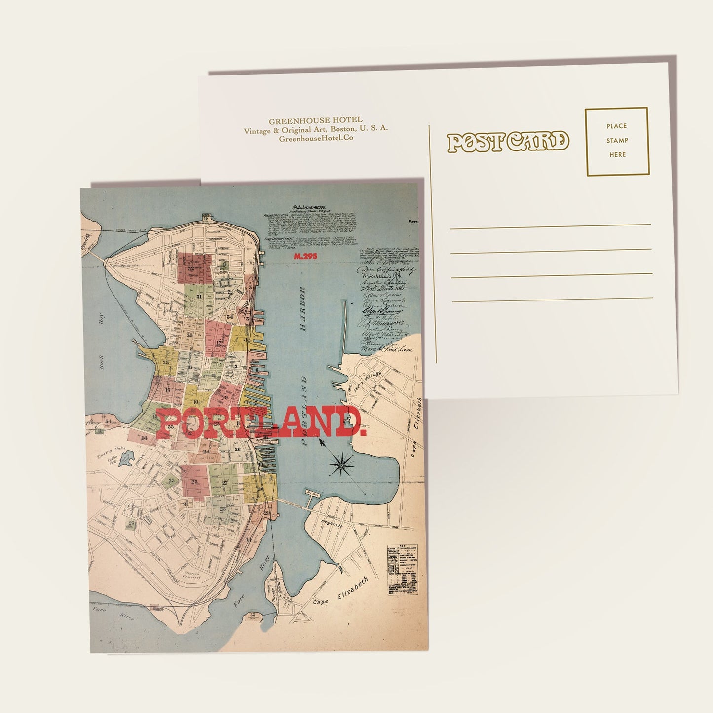 Portland Maine Map Print