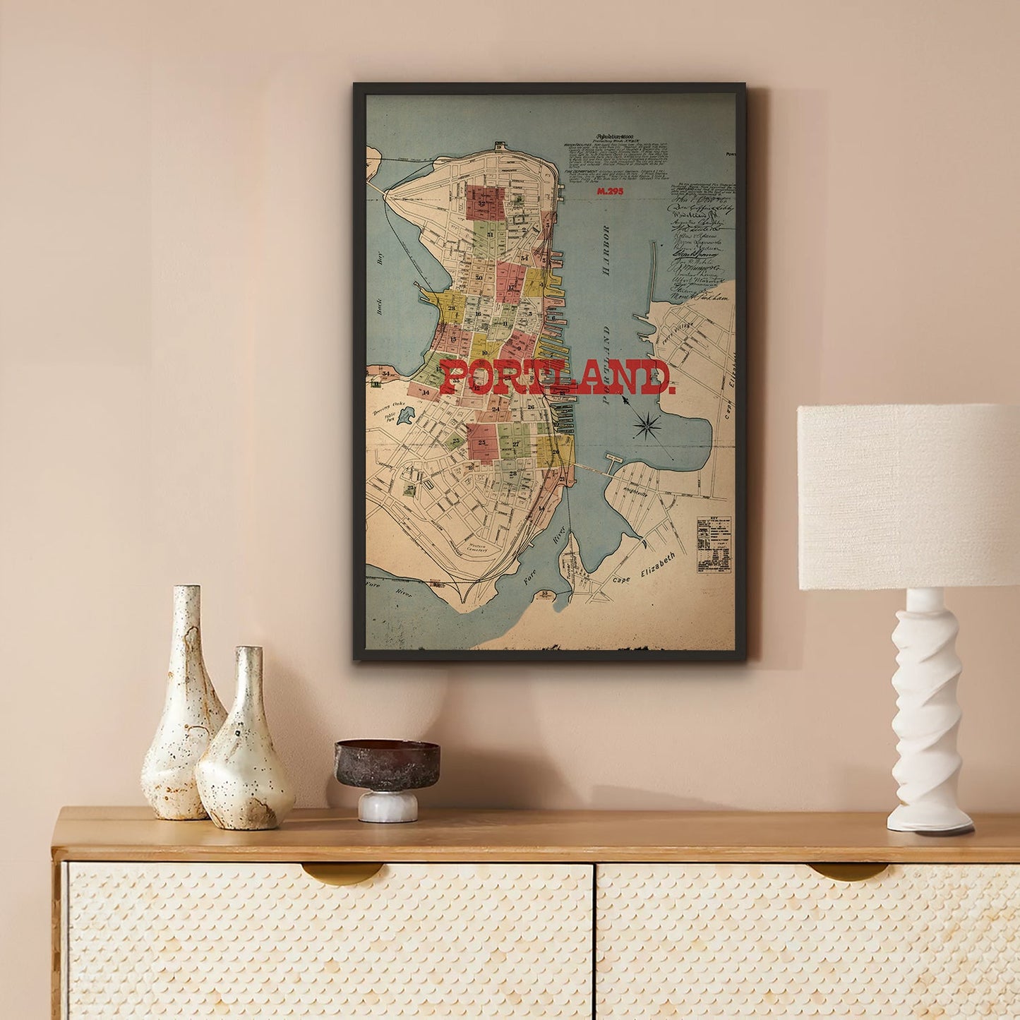 Portland Maine Map Print