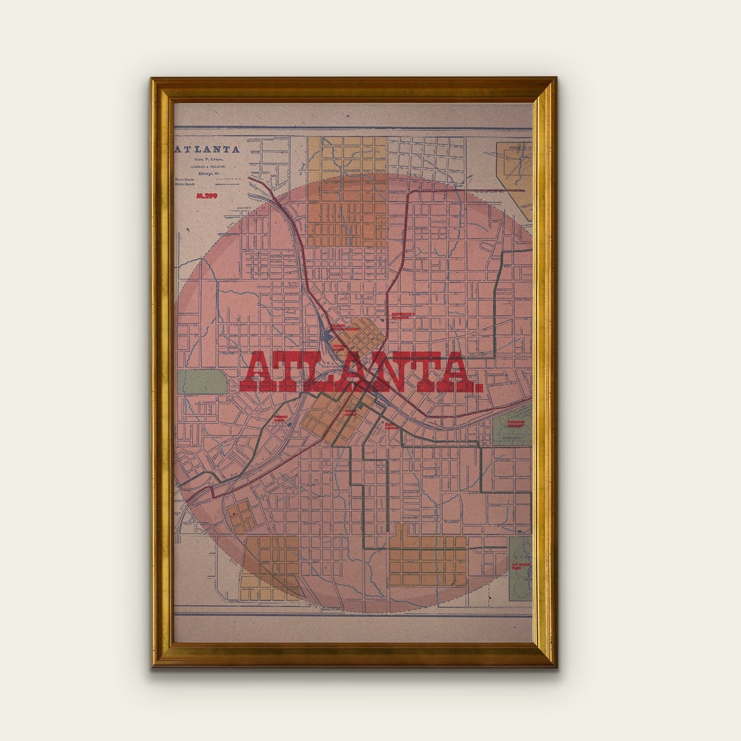 Atlanta Map Print