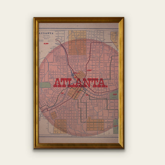 Atlanta Map Print
