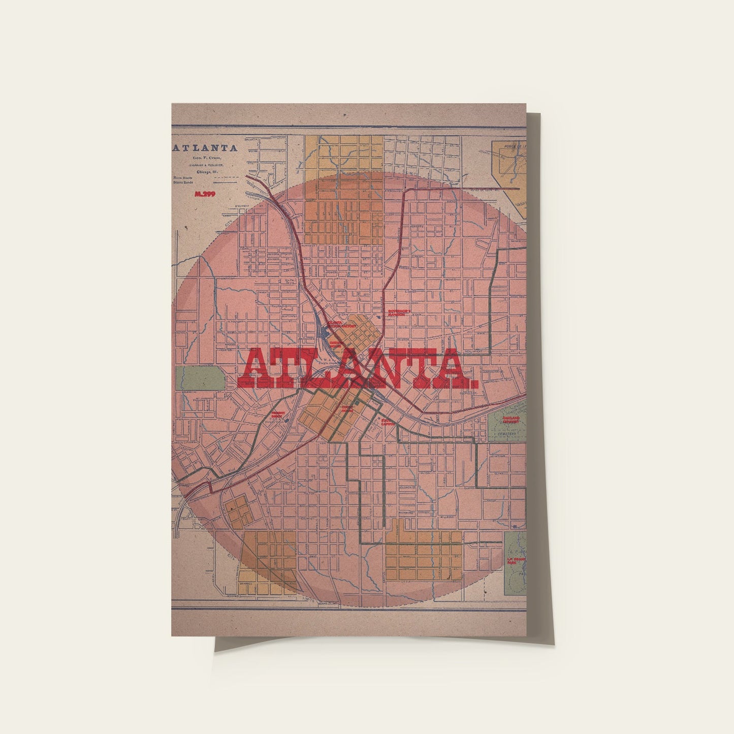 Atlanta Map Print