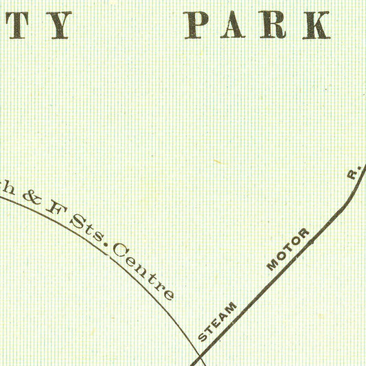 Vintage Map of San Diego, California 1912