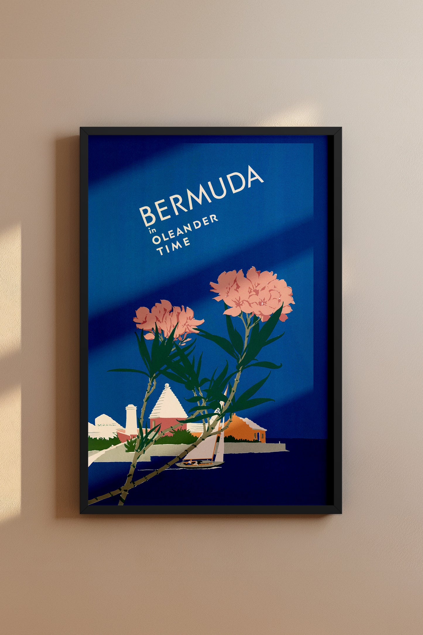 Bermuda in Oleander Time – Vintage Travel Poster Print