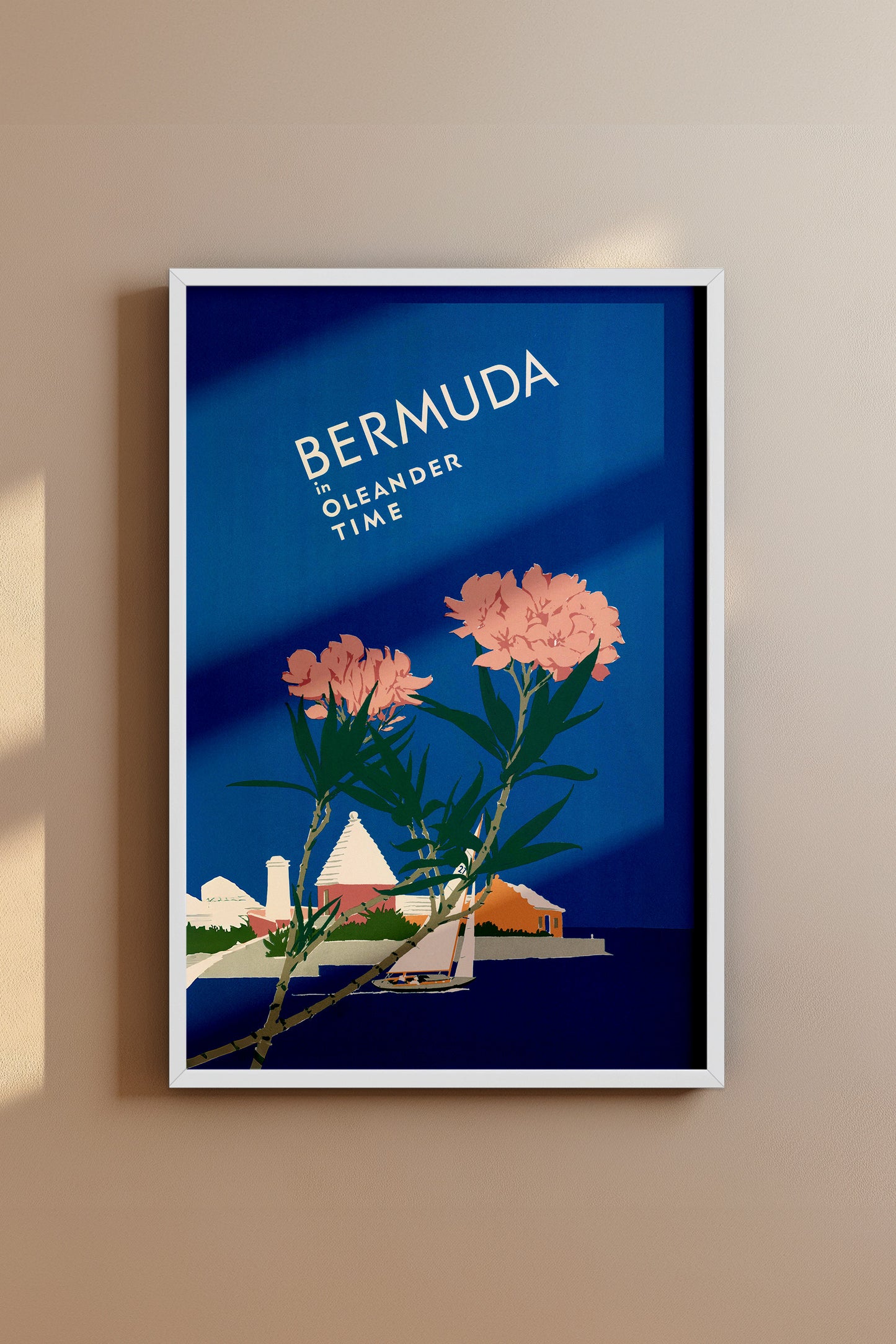 Bermuda in Oleander Time – Vintage Travel Poster Print