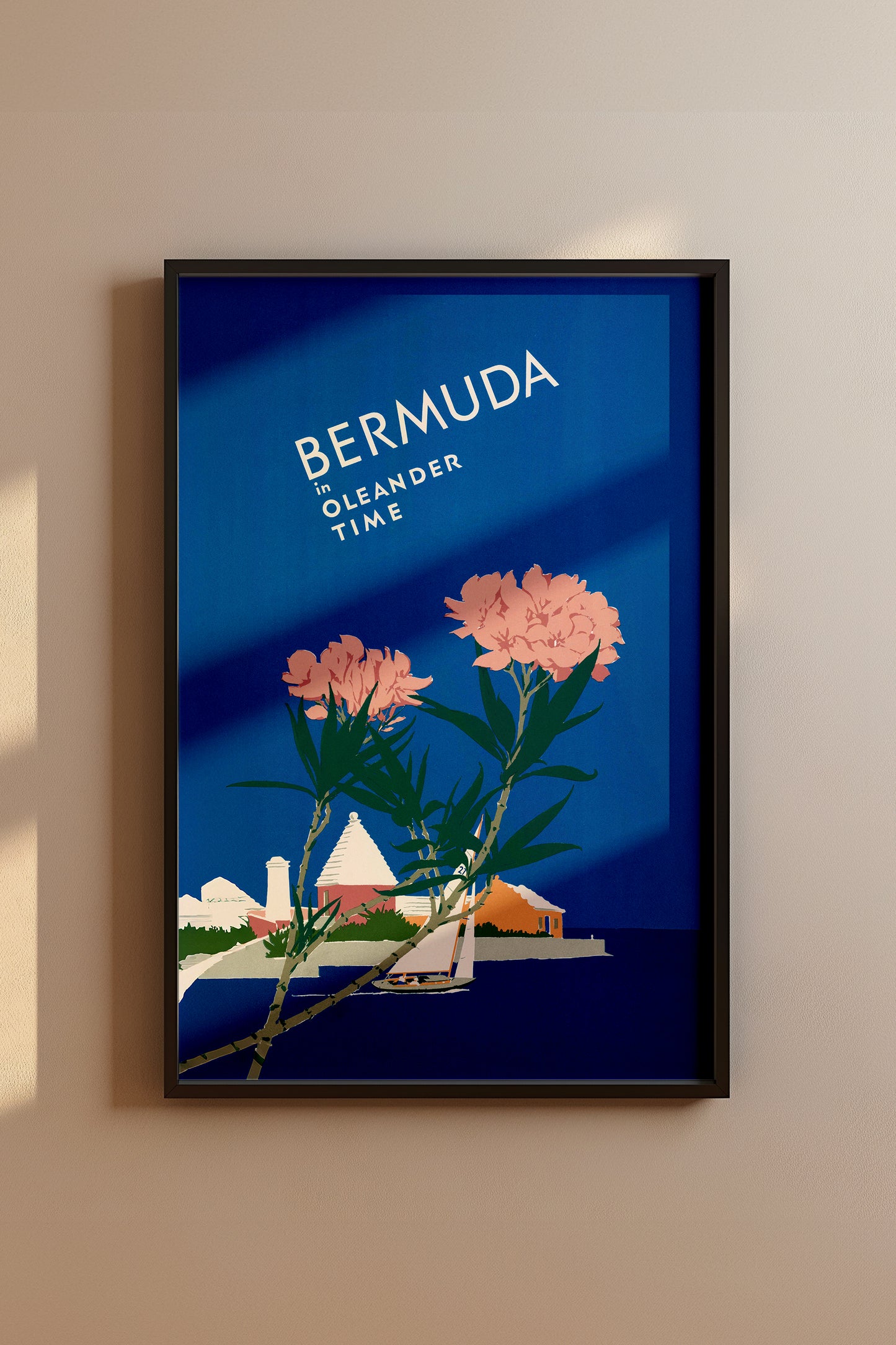 Bermuda in Oleander Time – Vintage Travel Poster Print