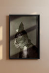 Brunhilde Cat Photography Print, 1936 — Valkyrie Costume Side Portrait