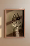 Brunhilde Cat Photography Print, 1936 — Valkyrie Costume Front Portrait