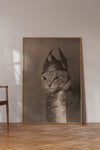 Brunhilde Cat Photography Print, 1936 — Valkyrie Costume Front Portrait