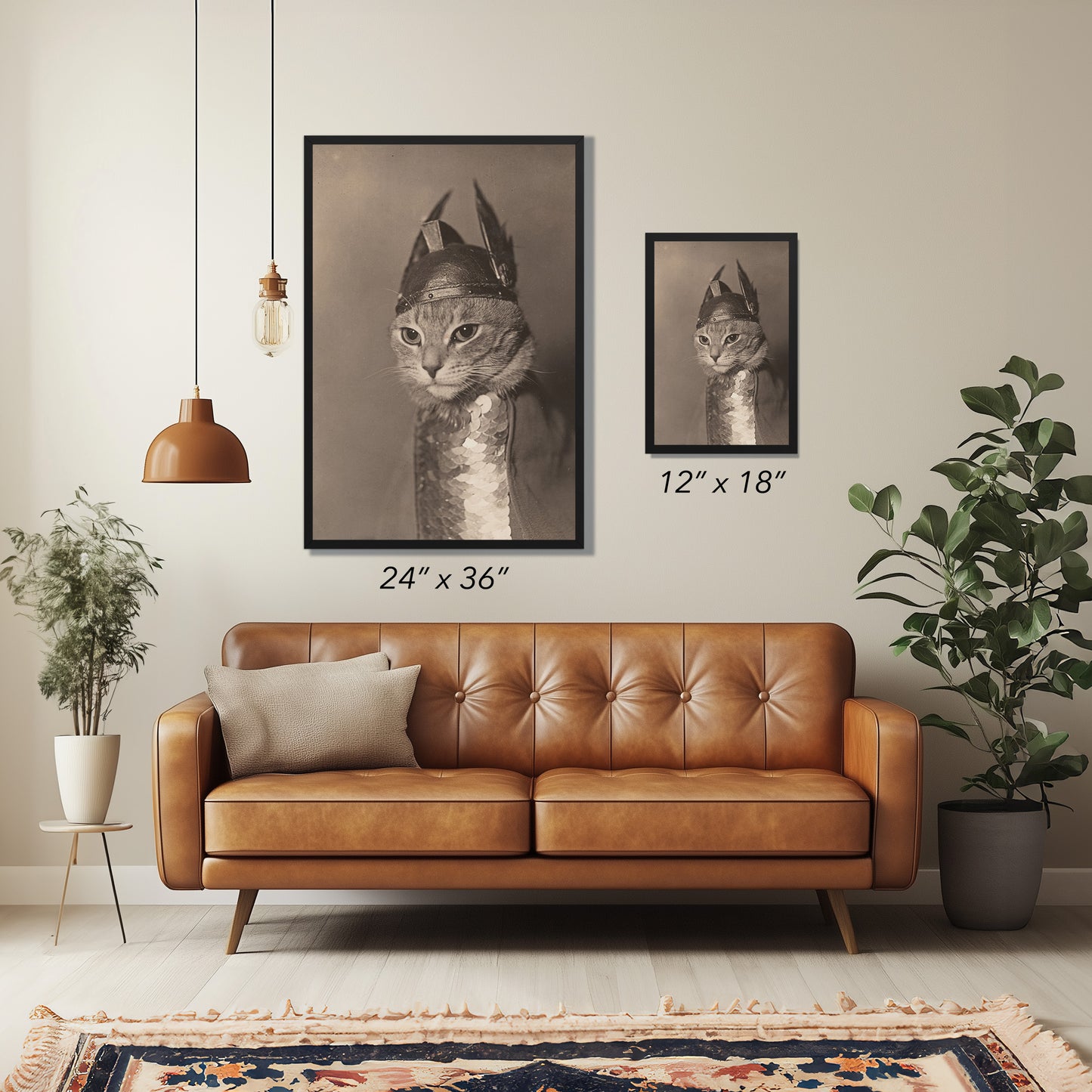 Brunhilde Cat Photography Print, 1936 — Valkyrie Costume Front Portrait