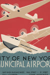 1930s WPA Era Vintage NYC Airport Poster