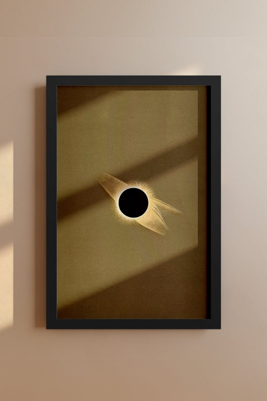 Solar Eclipse Corona – 1887 Scientific Astronomy Illustration Vintage Print