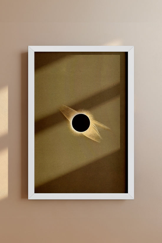 Solar Eclipse Corona – 1887 Scientific Astronomy Illustration Vintage Print