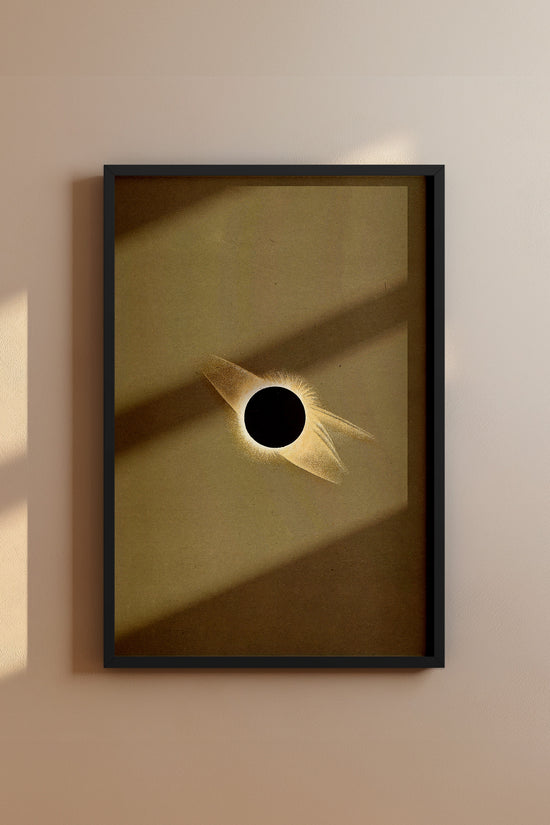 Solar Eclipse Corona – 1887 Scientific Astronomy Illustration Vintage Print