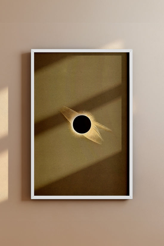 Solar Eclipse Corona – 1887 Scientific Astronomy Illustration Vintage Print