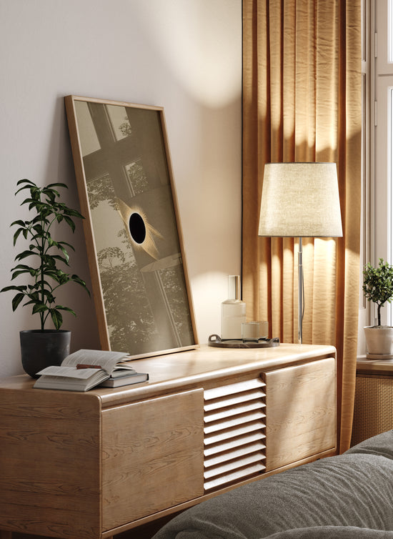 Solar Eclipse Corona – 1887 Scientific Astronomy Illustration Vintage Print