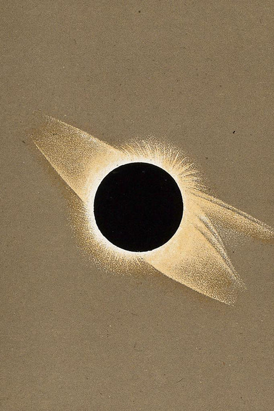 Solar Eclipse Corona – 1887 Scientific Astronomy Illustration Vintage Print