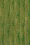 Green and Yellow Vertical Wave Stripes Japanese Edo Era Vintage Textile Print – Japanese Wall Art