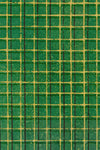 Green and Yellow Square Mesh Japanese Edo Era Vintage Textile Print – Japanese Wall Art