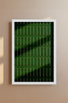 Green and White Pinstripes Japanese Edo Era Vintage Textile Print – Japanese Wall Art