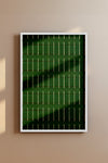 Green and White Pinstripes Japanese Edo Era Vintage Textile Print – Japanese Wall Art