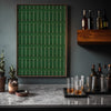 Green and White Pinstripes Japanese Edo Era Vintage Textile Print – Japanese Wall Art