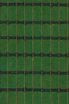 Green, Yellow, and Red Stripe Grid Japanese Edo Era Vintage Textile Print – Japanese Wall Art