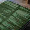 Green, Yellow, and Red Stripe Grid Japanese Edo Era Vintage Textile Print – Japanese Wall Art