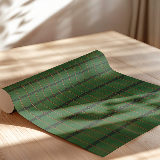 Green, Yellow, and Red Stripe Grid Japanese Edo Era Vintage Textile Print – Japanese Wall Art
