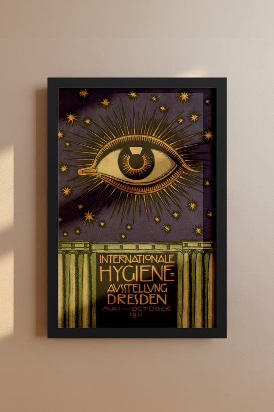 Mystical Eye Poster – Internationale Hygiene Exhibition Dresden, 1911 World’s Fair Reproduction