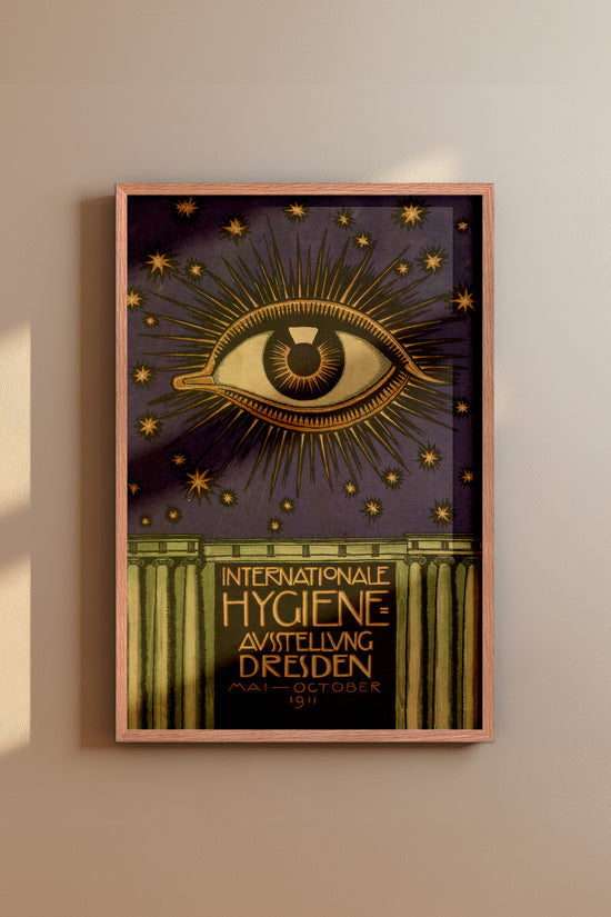 Mystical Eye Poster – Internationale Hygiene Exhibition Dresden, 1911 World’s Fair Reproduction