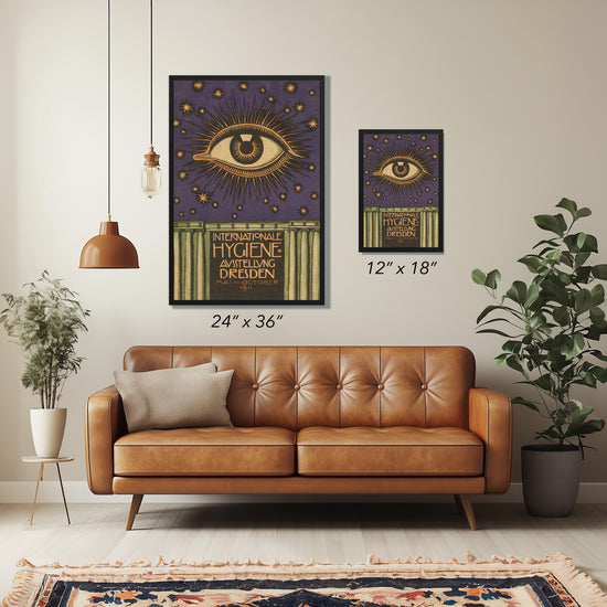 Mystical Eye Poster – Internationale Hygiene Exhibition Dresden, 1911 World’s Fair Reproduction