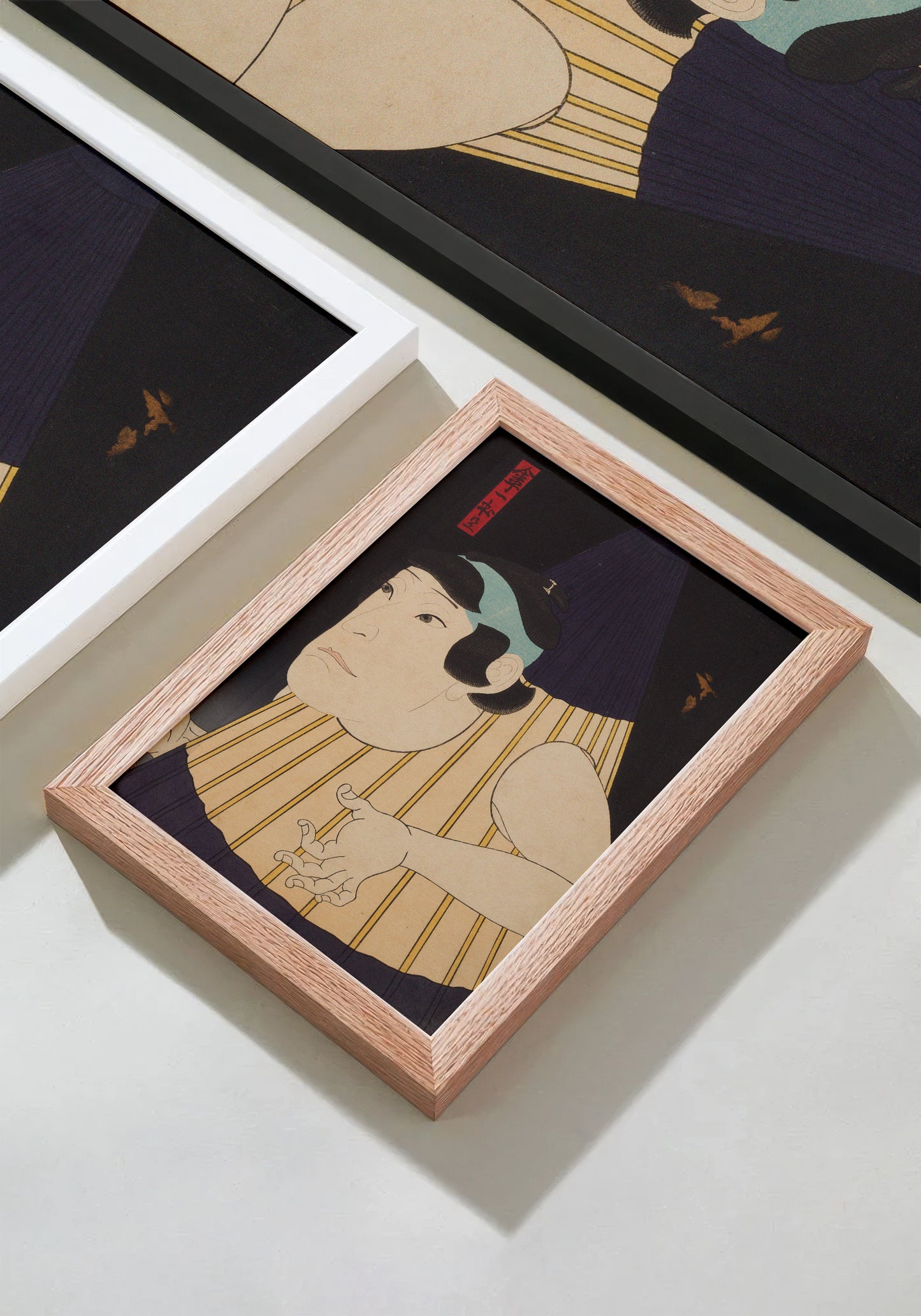 Vintage Japanese Kabuki One-Legged Umbrella Monster Print – Ukiyo-e Wall Art