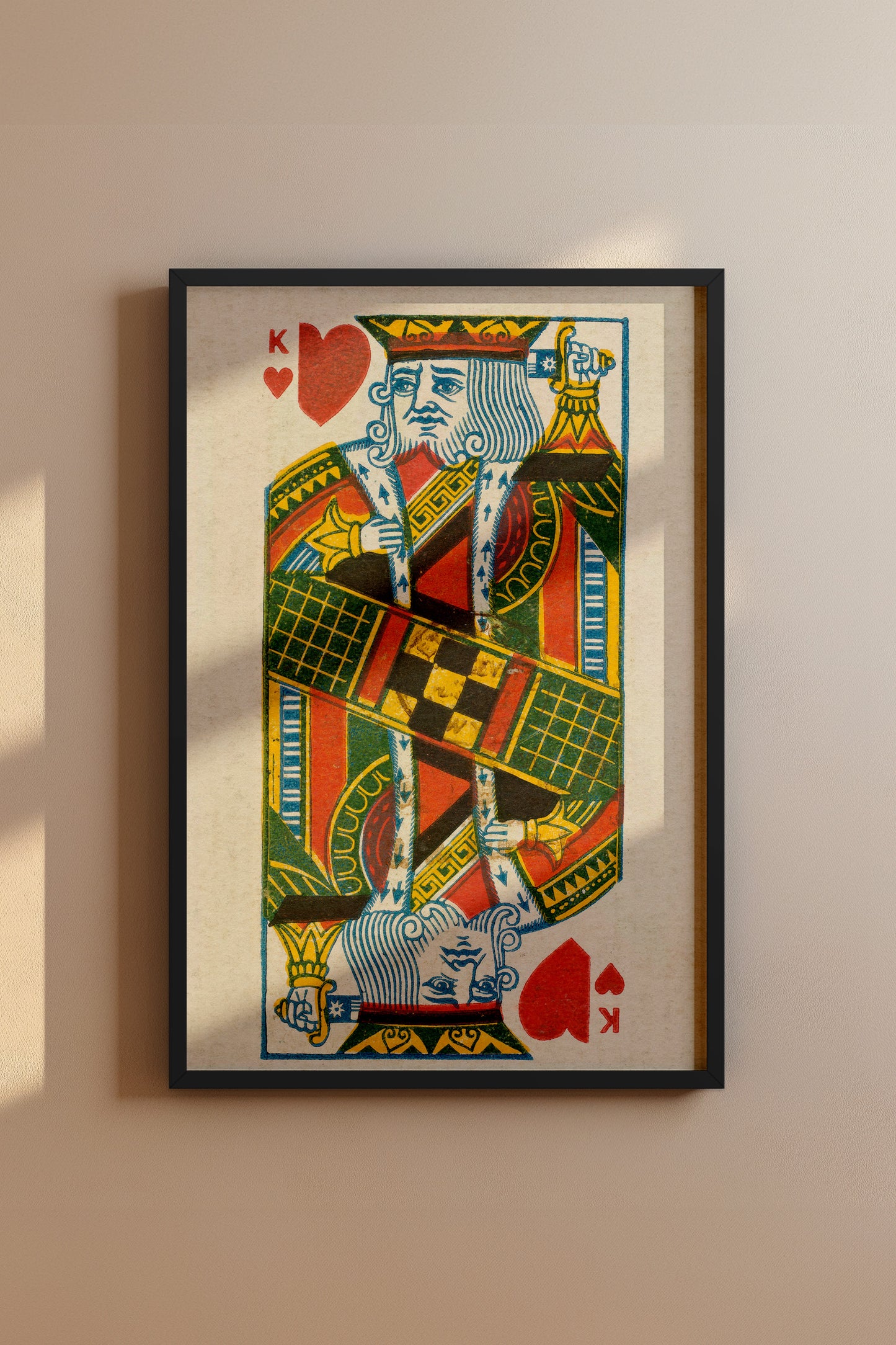 King of Hearts Duke Brand Cigarettes Vintage Poster