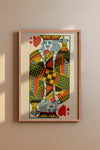 King of Hearts Duke Brand Cigarettes Vintage Poster
