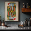 King of Hearts Duke Brand Cigarettes Vintage Poster