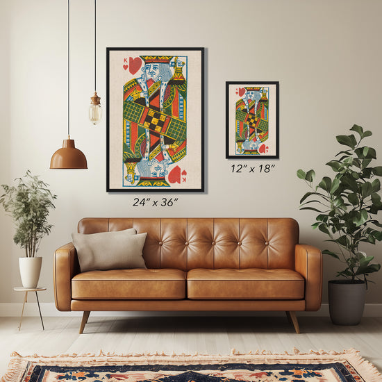 King of Hearts Duke Brand Cigarettes Vintage Poster