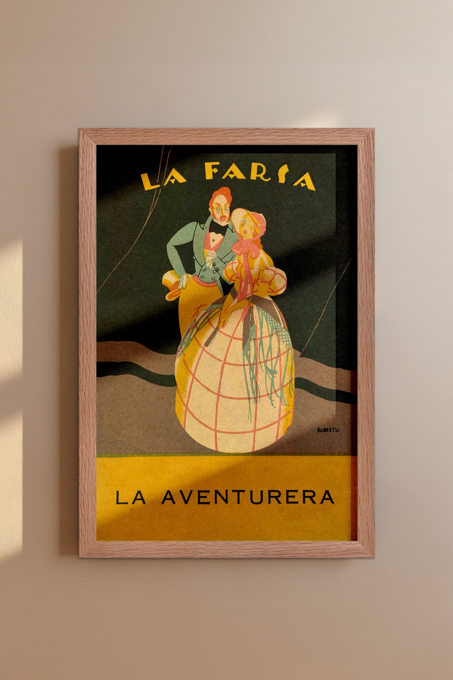 La Farsa – La Aventurera 1920s Spanish Art Deco Vintage Poster Print