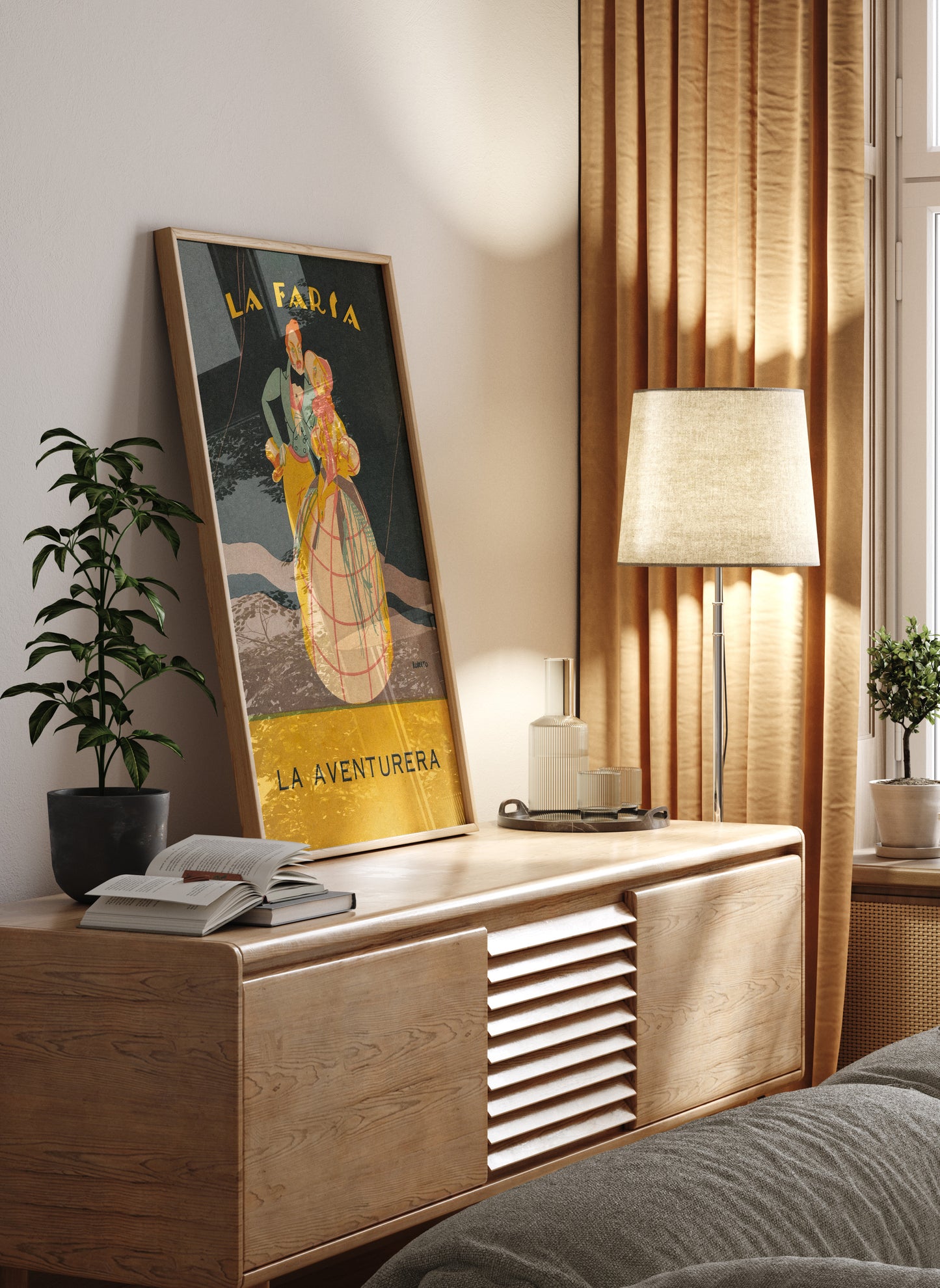 La Farsa – La Aventurera 1920s Spanish Art Deco Vintage Poster Print