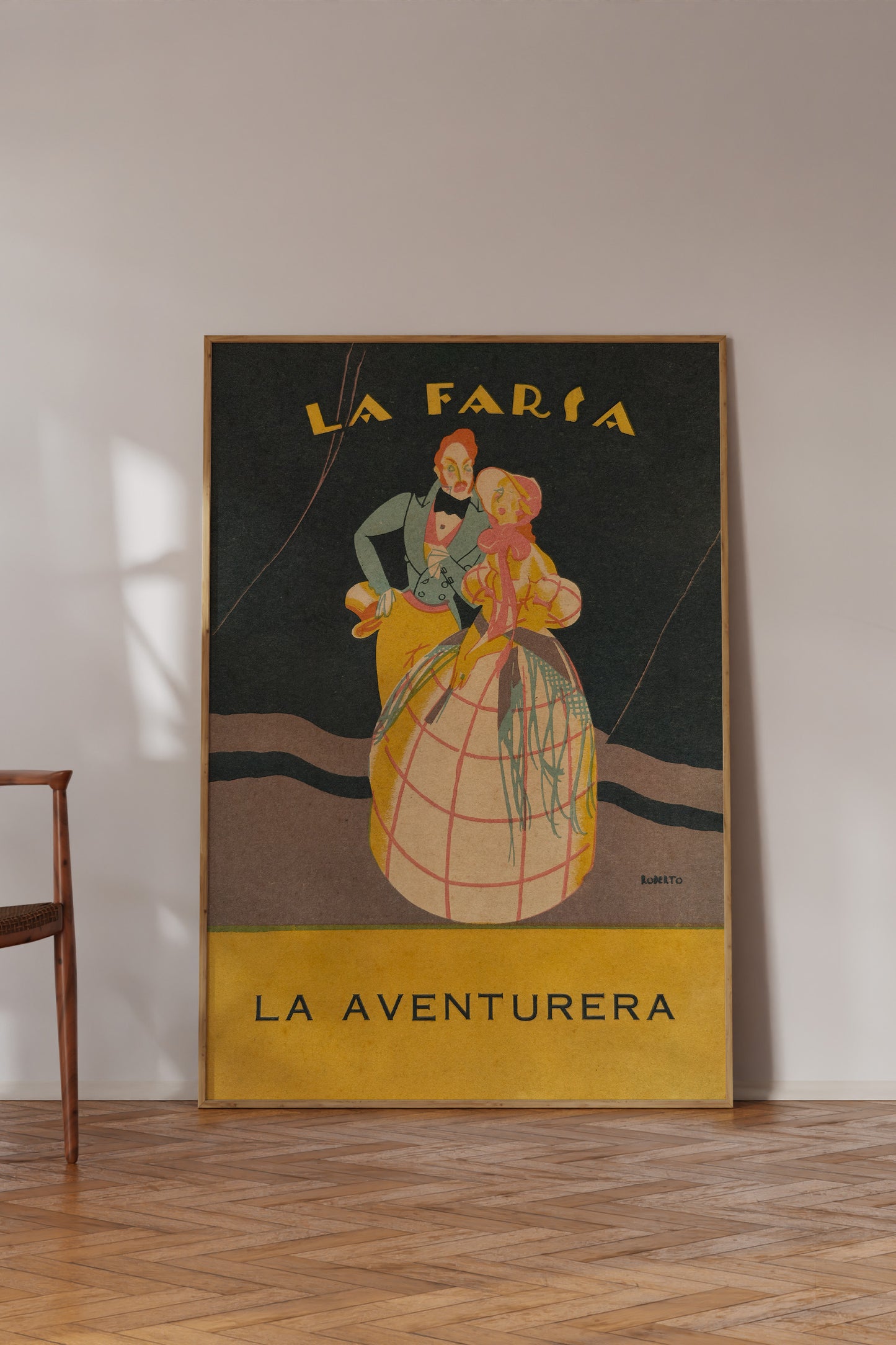 La Farsa – La Aventurera 1920s Spanish Art Deco Vintage Poster Print