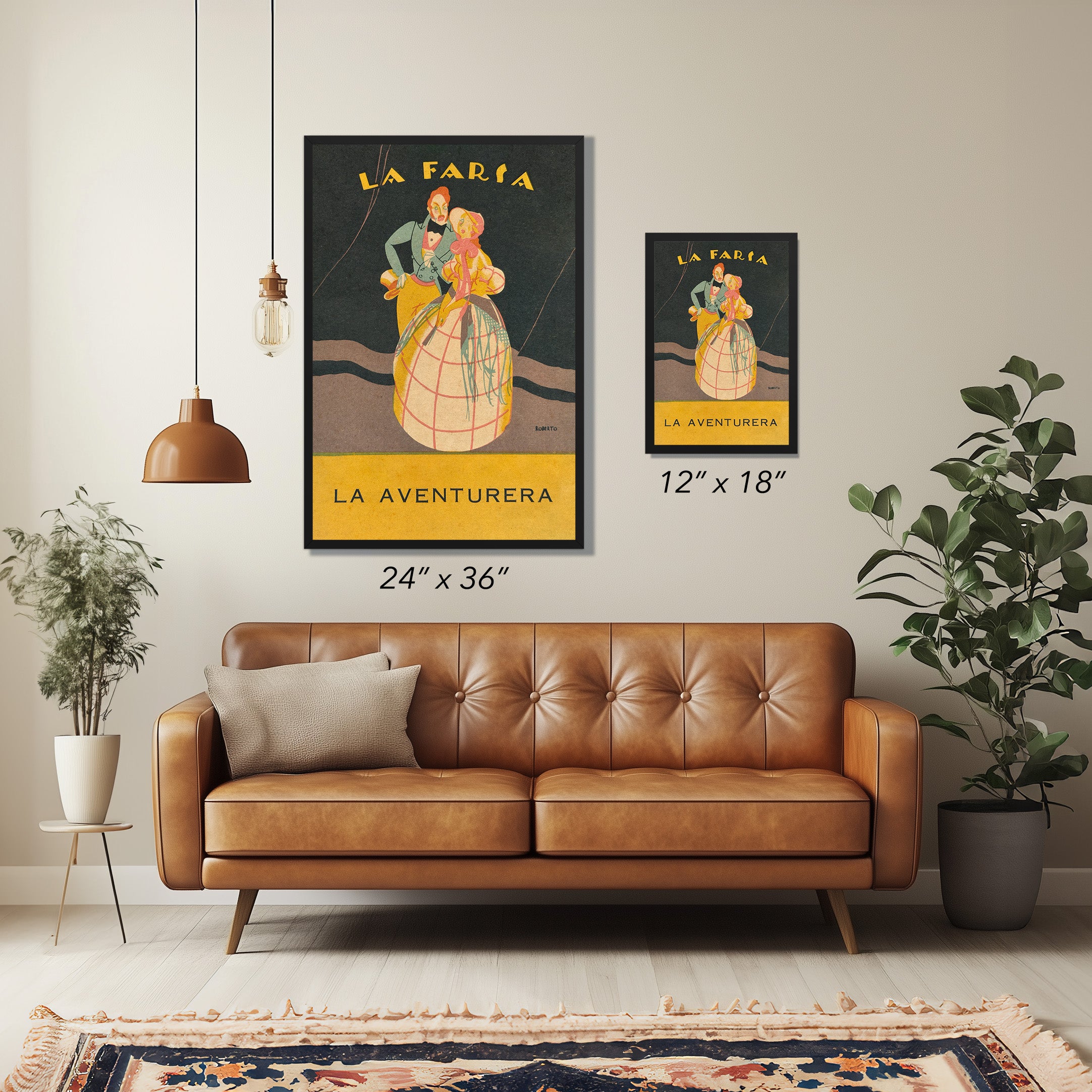 La Farsa – La Aventurera 1920s Spanish Art Deco Vintage Poster